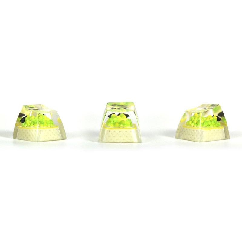 Vergo Customized SA R1 Profile Resin Raisins Keycap For Mechanical Keyboard - Yellow Vergo Customized SA R1 Profile Resin Raisins Keycap For Mechanical Keyboard - Yellow